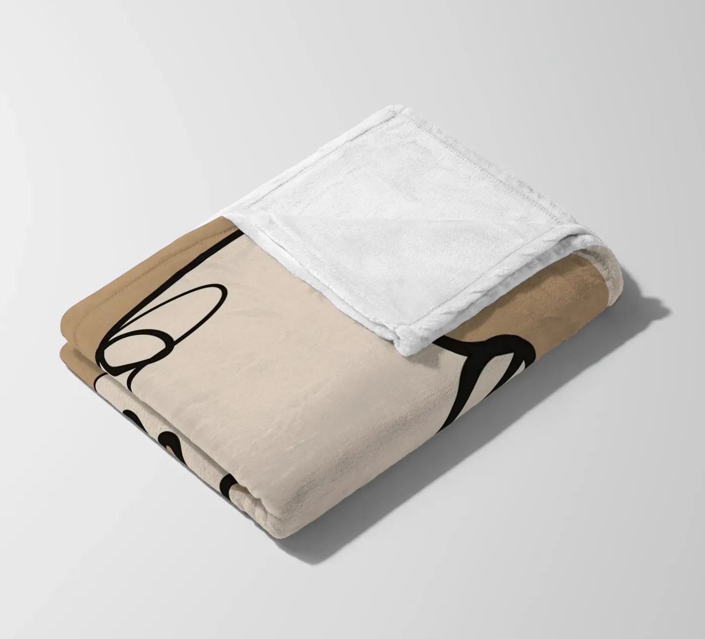 Interwoven Faces 2 plaid polaire de Nadjaa