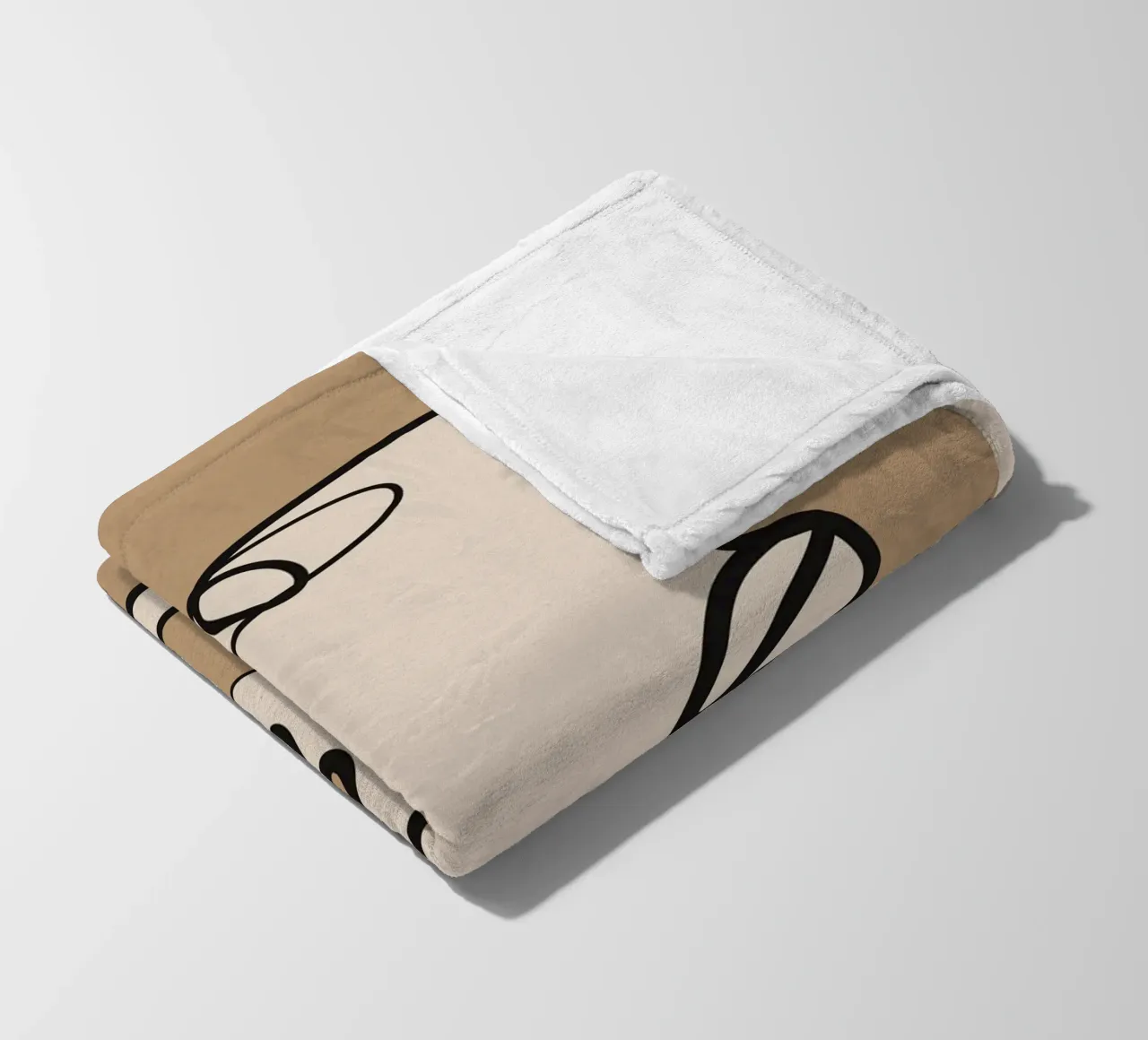 Interwoven Faces 2 Fleecedecke von Nadjaa