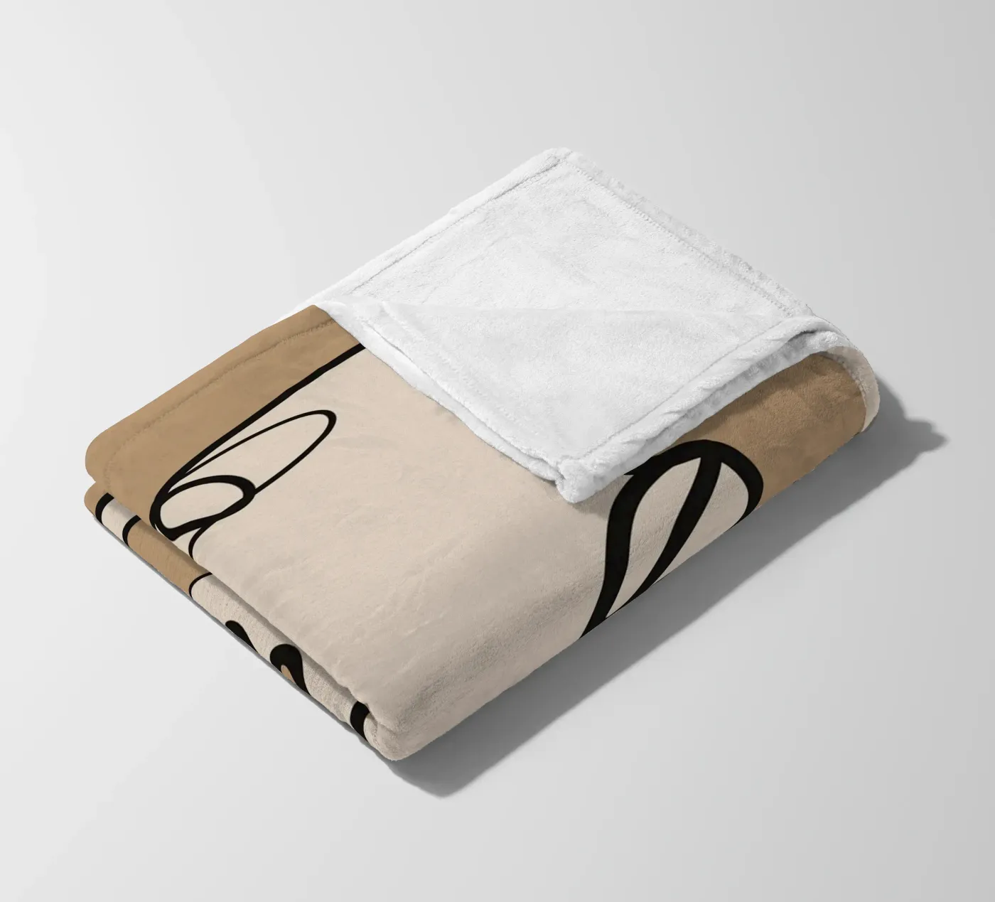 Interwoven Faces 2 plaid polaire de Nadjaa