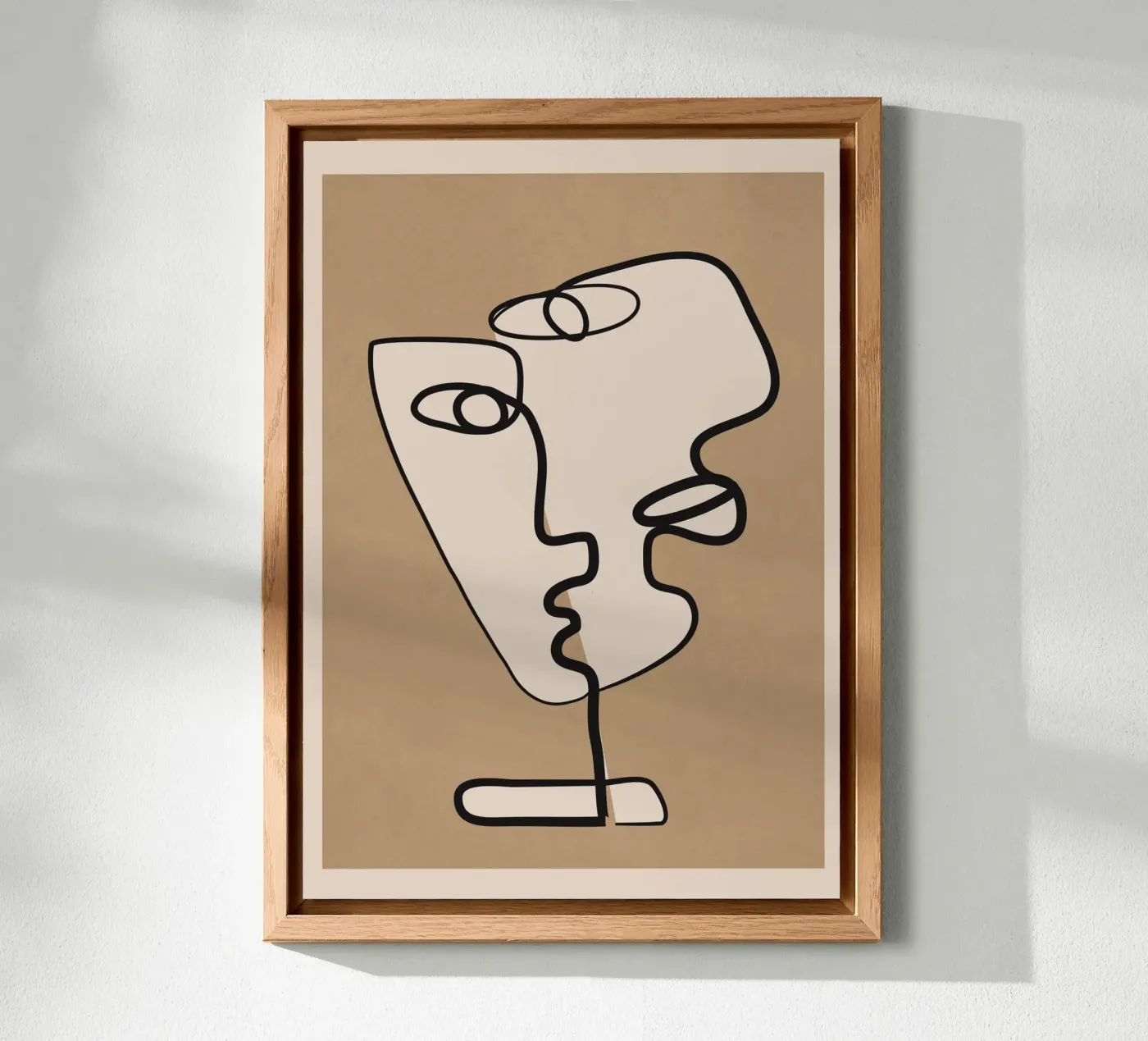 Interwoven Faces 2 alluminio dibond da Nadjaa