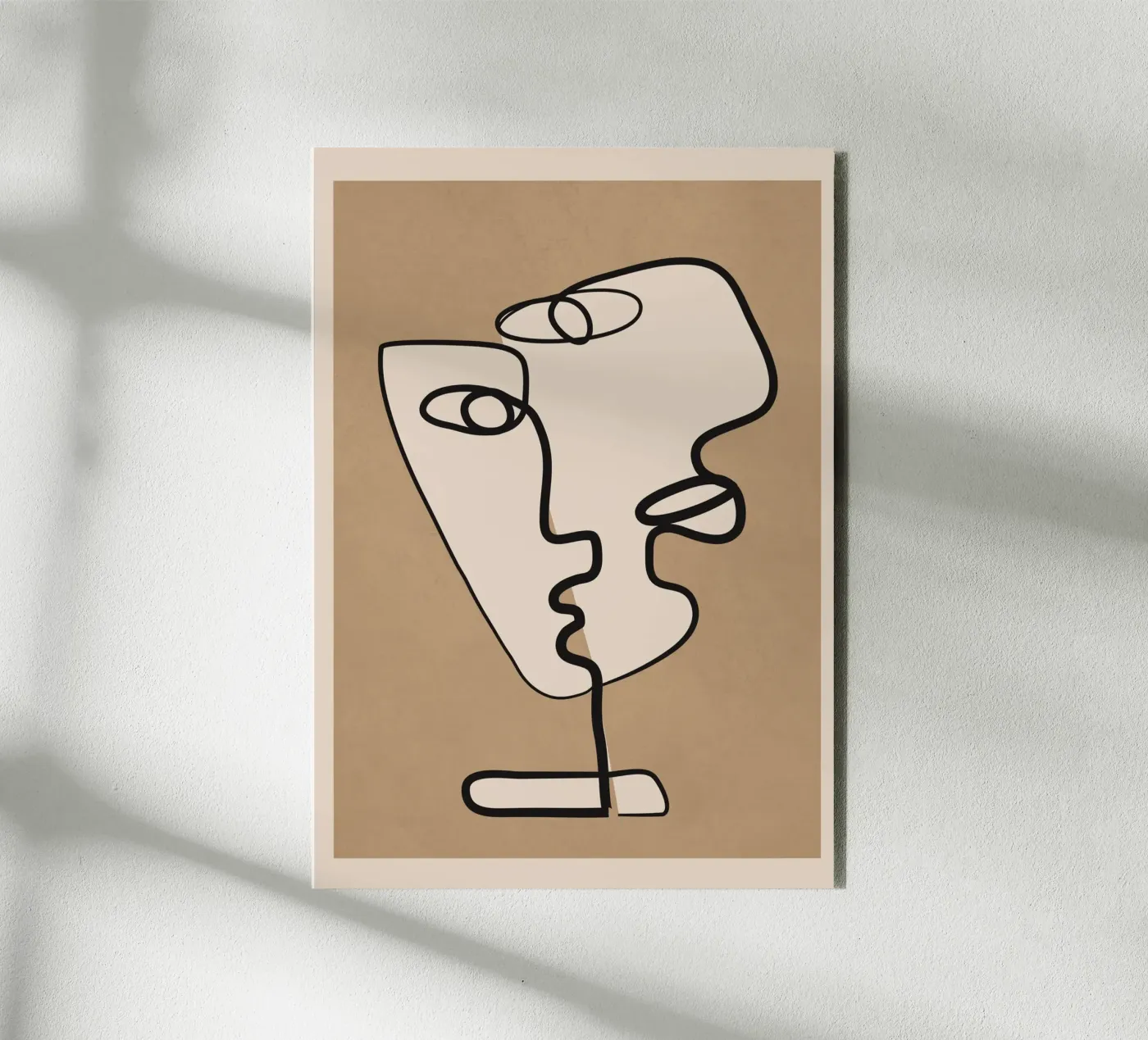 Interwoven Faces 2 alluminio dibond da Nadjaa