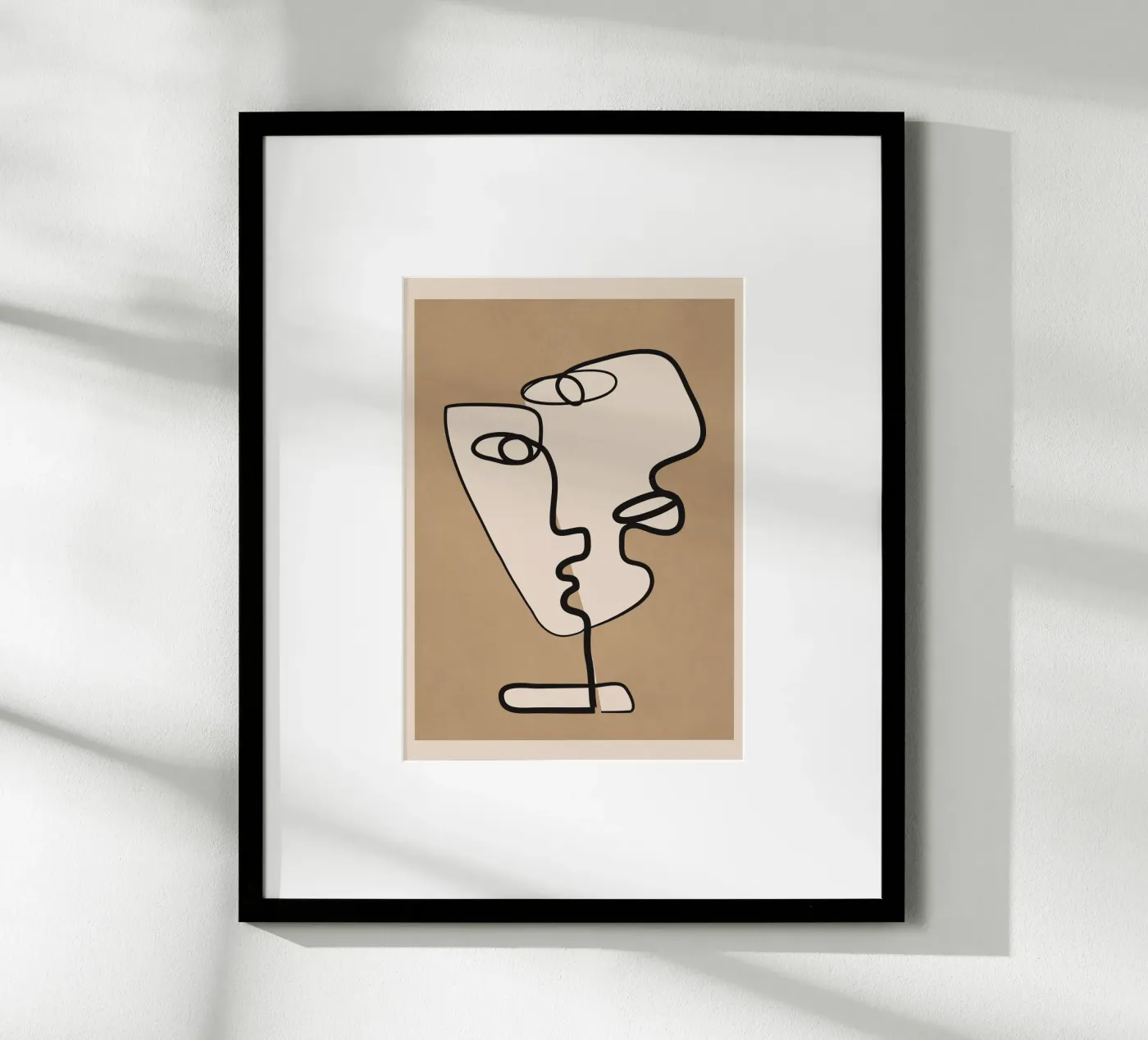 Interwoven Faces 2 poster van Nadjaa