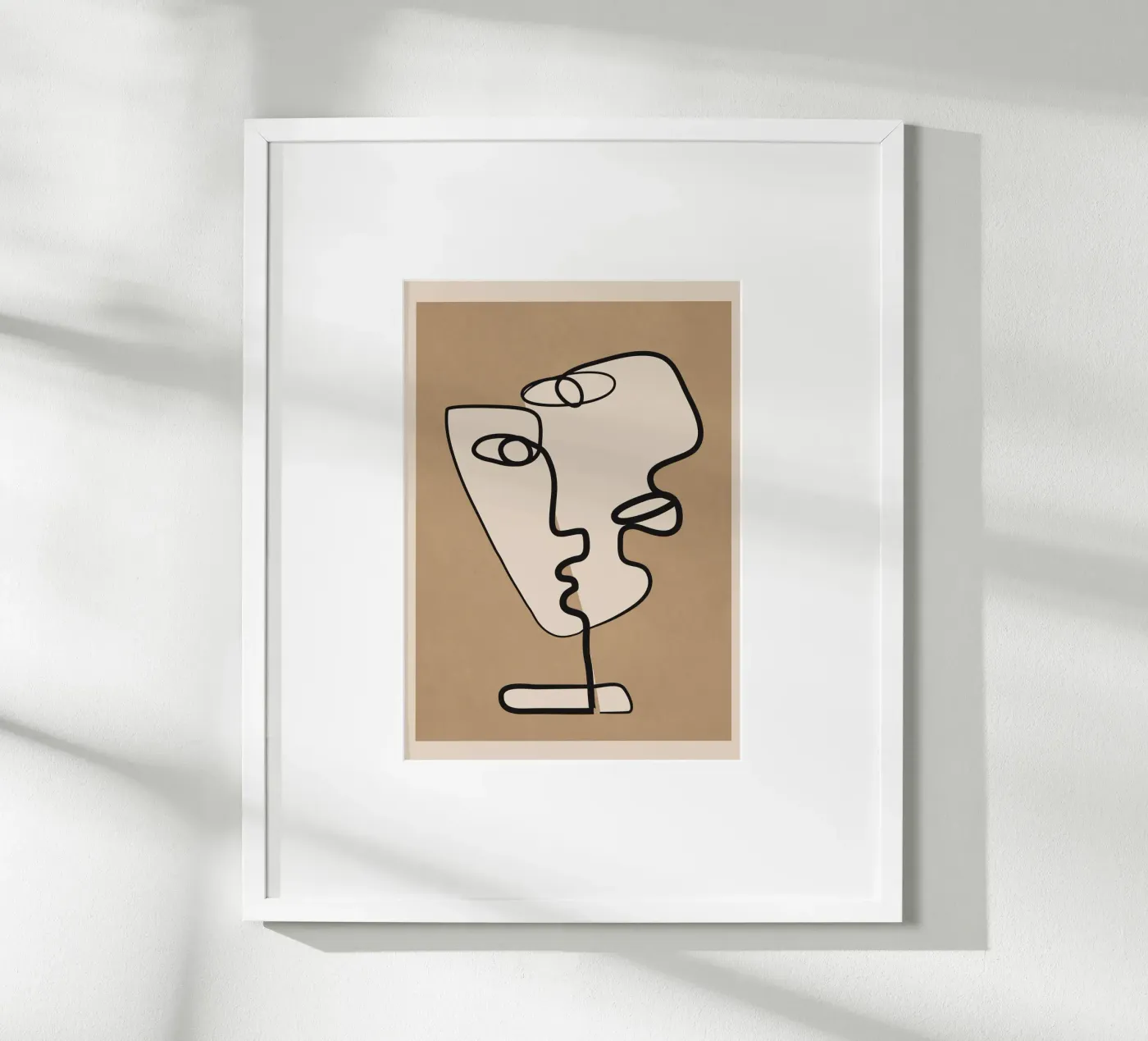 Interwoven Faces 2 poster van Nadjaa