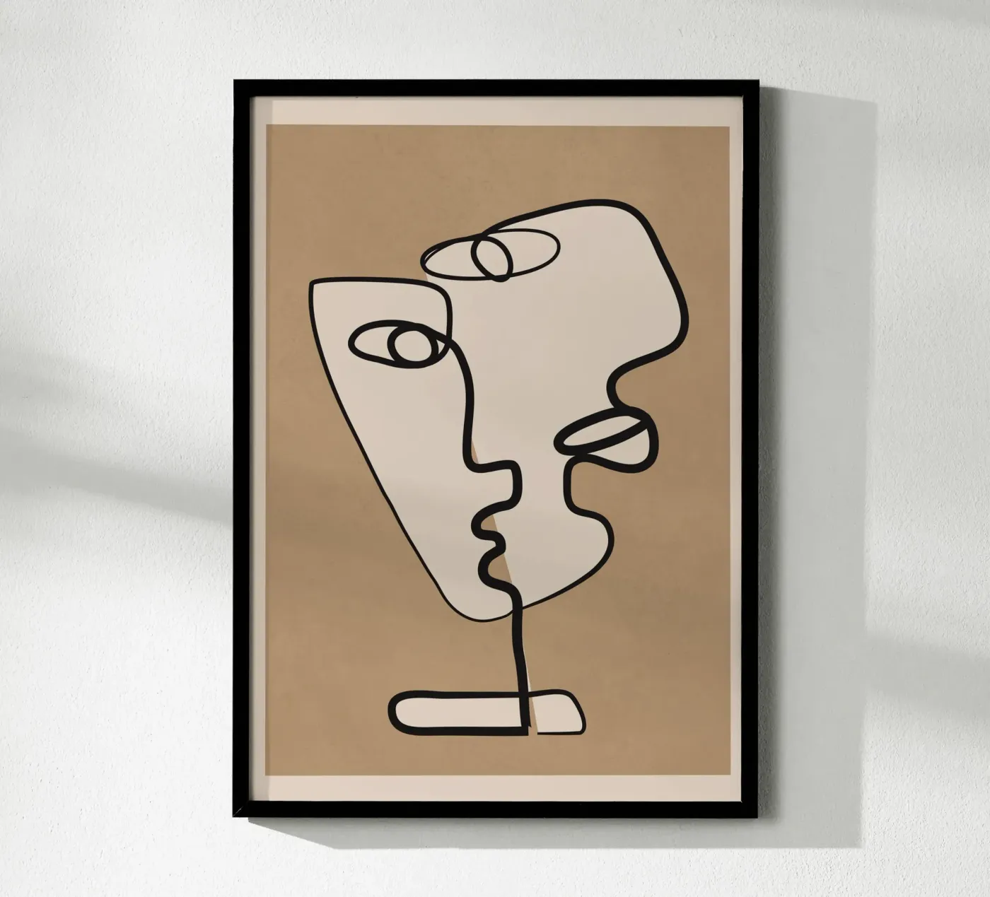 Interwoven Faces 2 poster van Nadjaa