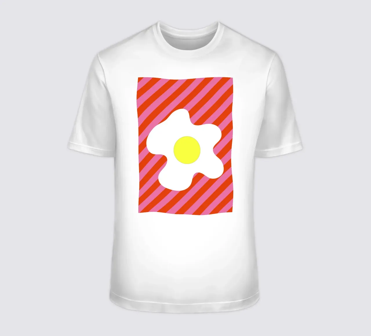 Egg Retro Line Strip t-shirt da galihstudio