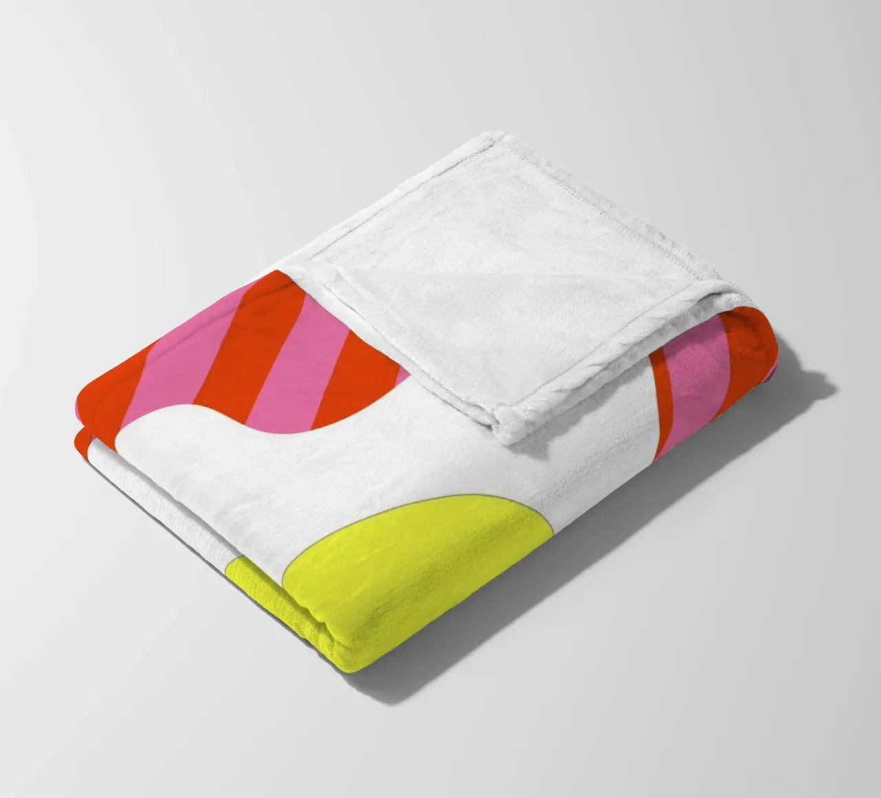 Egg Retro Line Strip coperta in pile da galihstudio