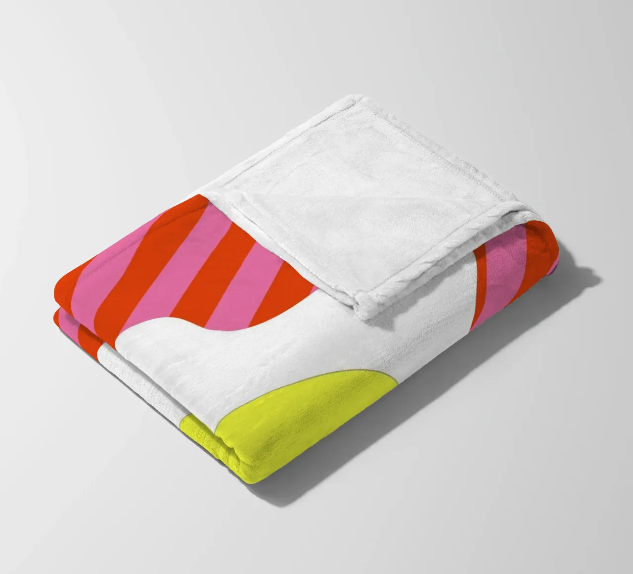 Egg Retro Line Strip coperta in pile da galihstudio