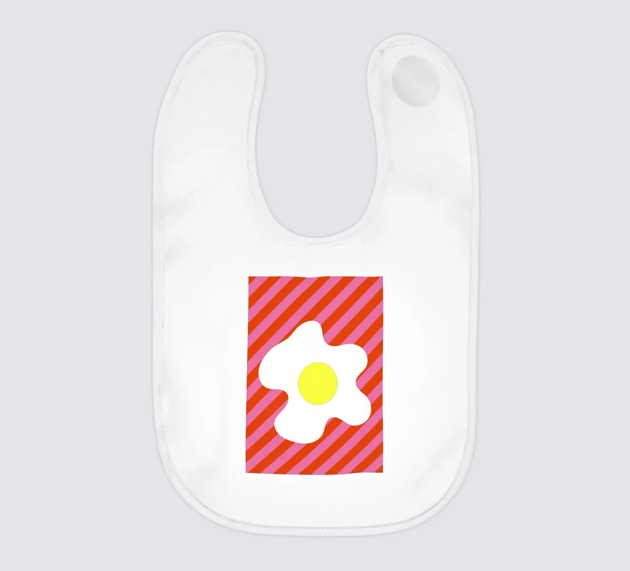 Egg Retro Line Strip bavaglino da galihstudio
