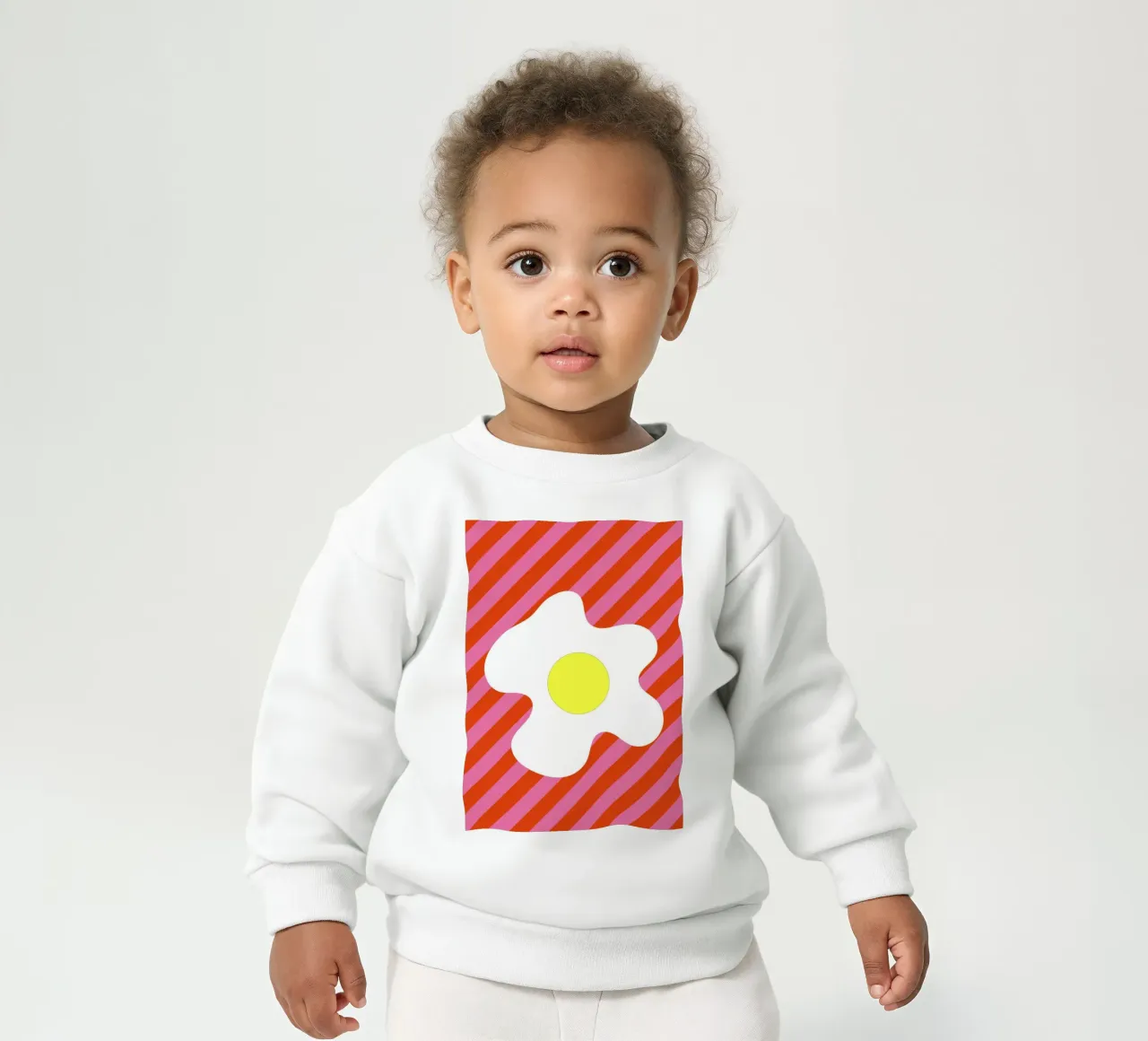 Egg Retro Line Strip felpa neonato da galihstudio