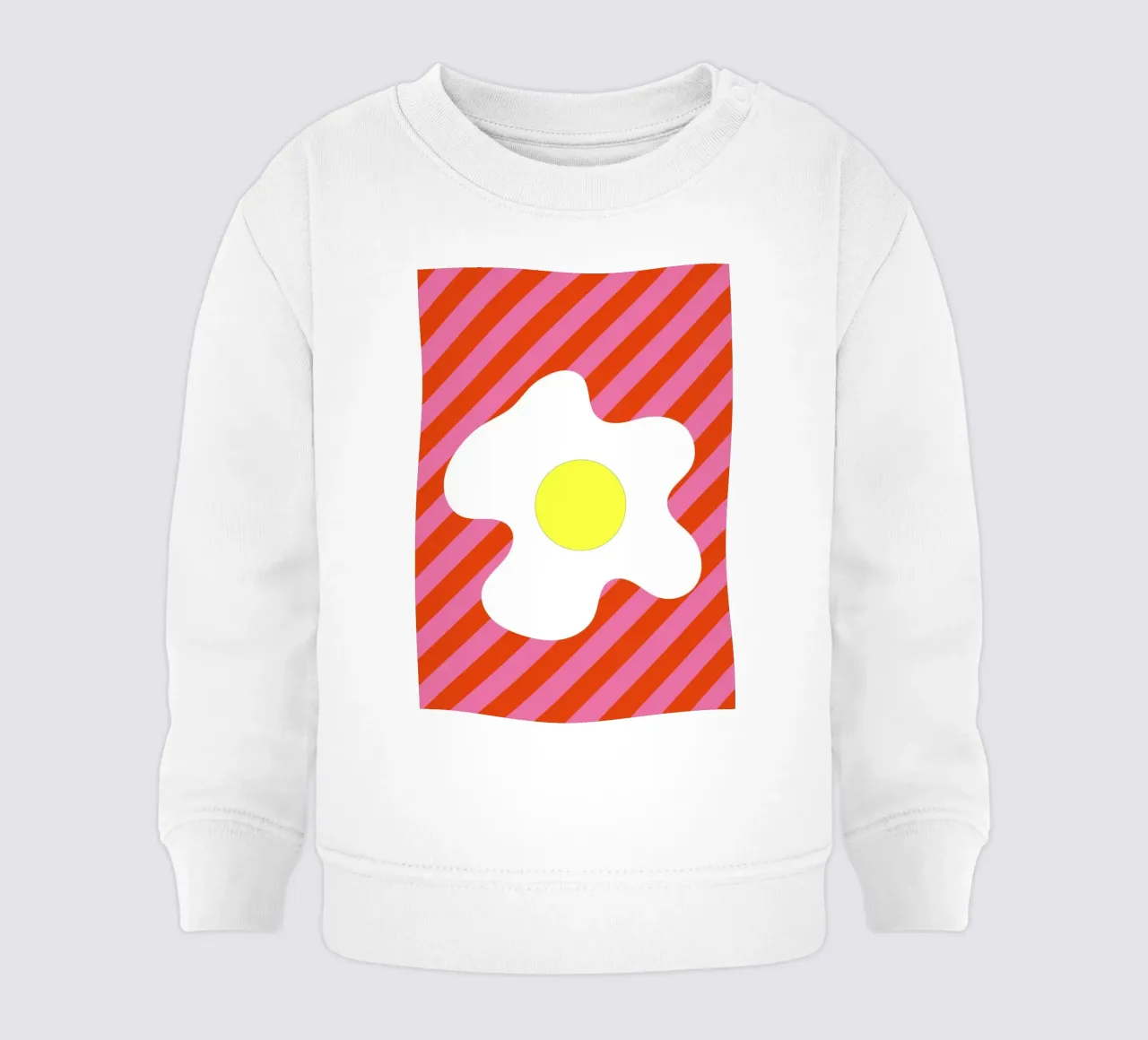 Egg Retro Line Strip felpa neonato da galihstudio