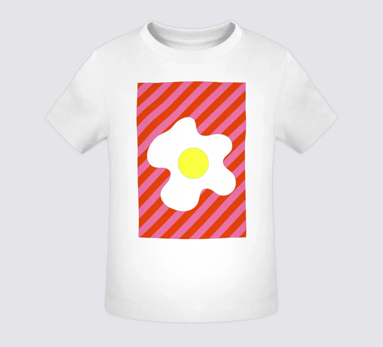 Egg Retro Line Strip maglietta neonato da galihstudio