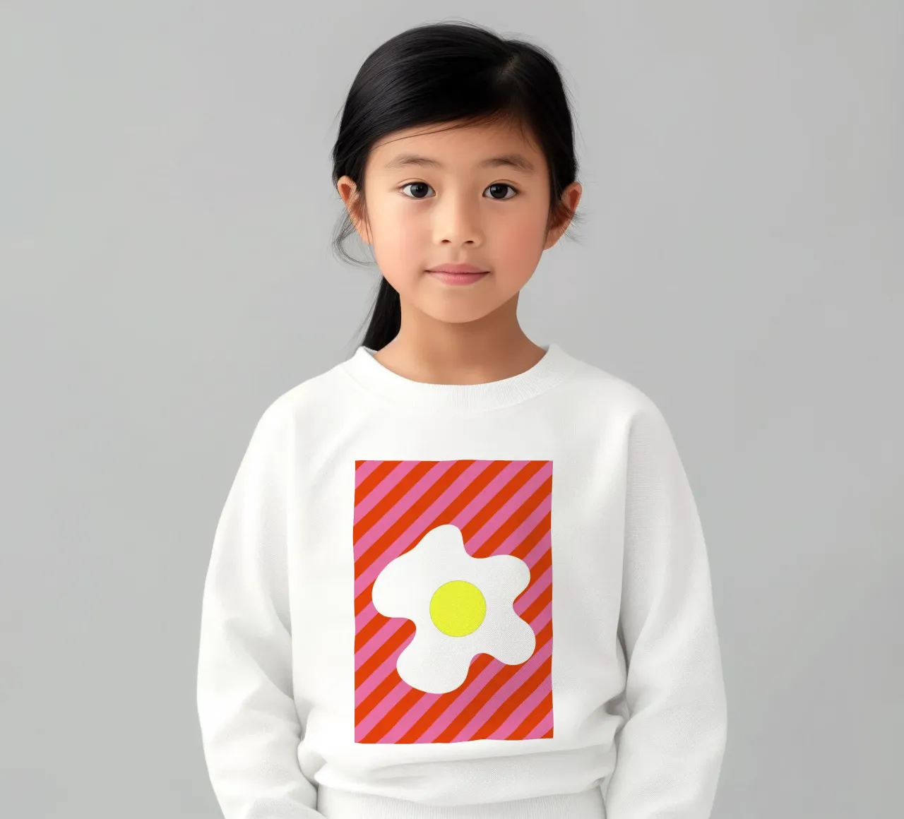 Egg Retro Line Strip felpa bambino da galihstudio
