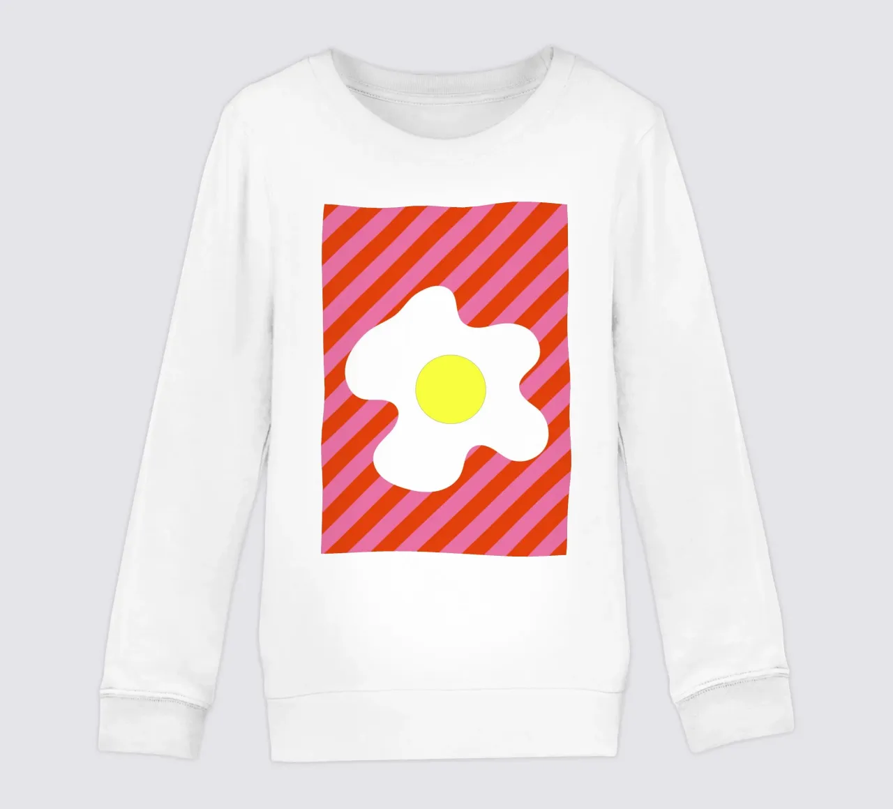 Egg Retro Line Strip felpa bambino da galihstudio