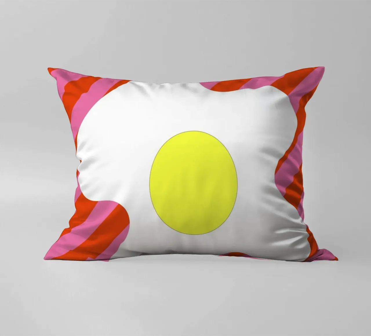 Egg Retro Line Strip cuscino da galihstudio