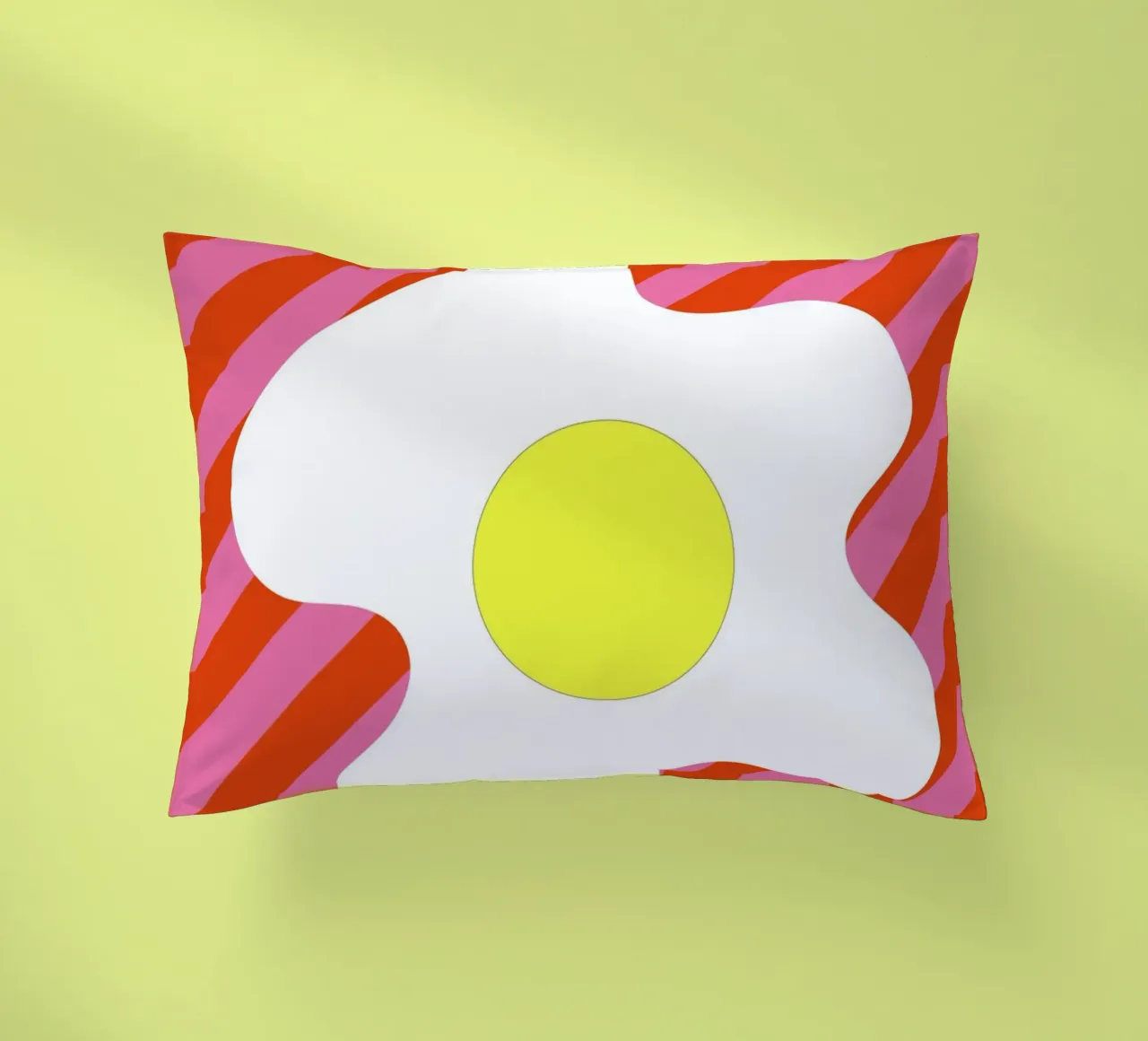 Egg Retro Line Strip cuscino da galihstudio