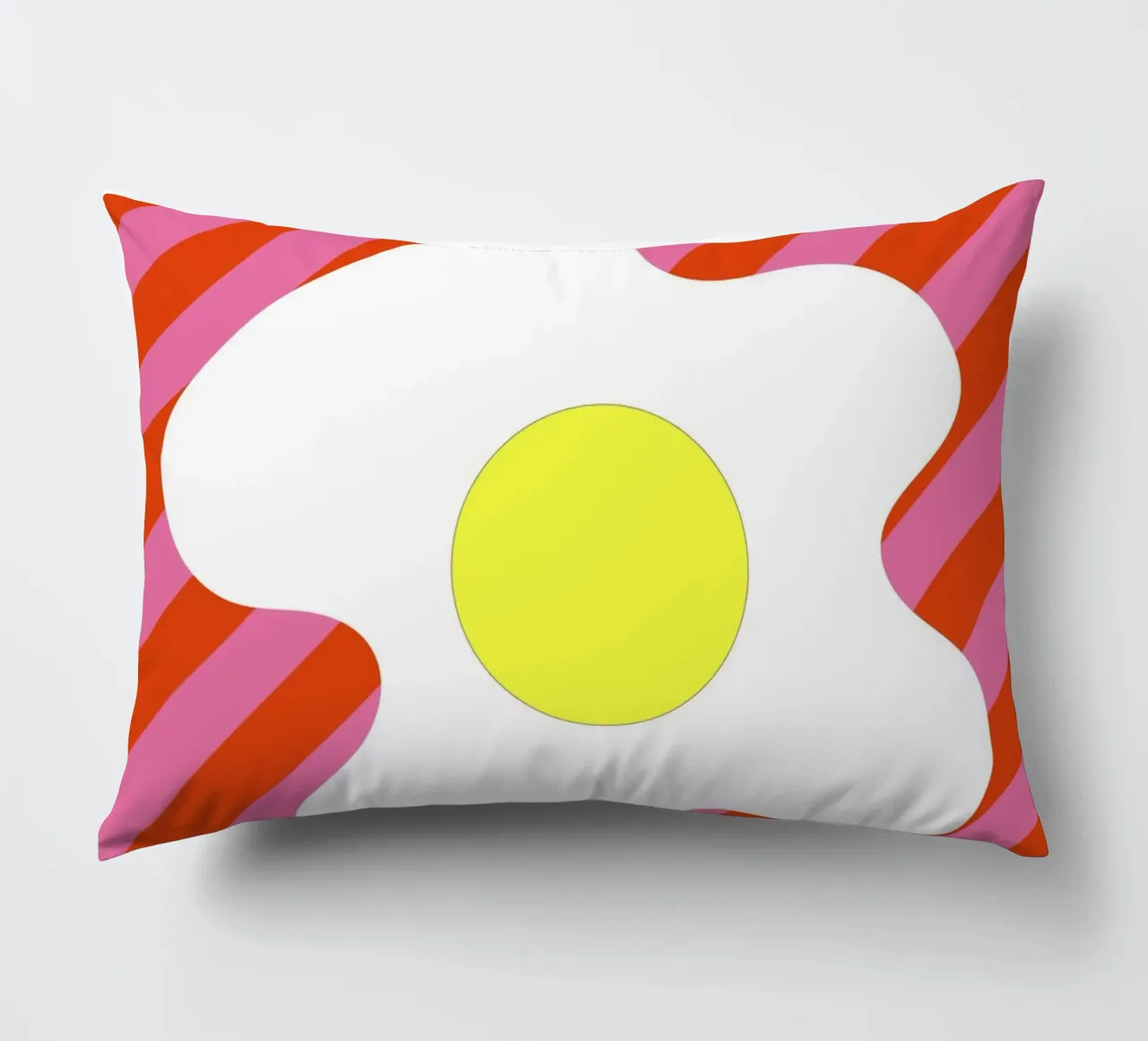 Egg Retro Line Strip cuscino da galihstudio