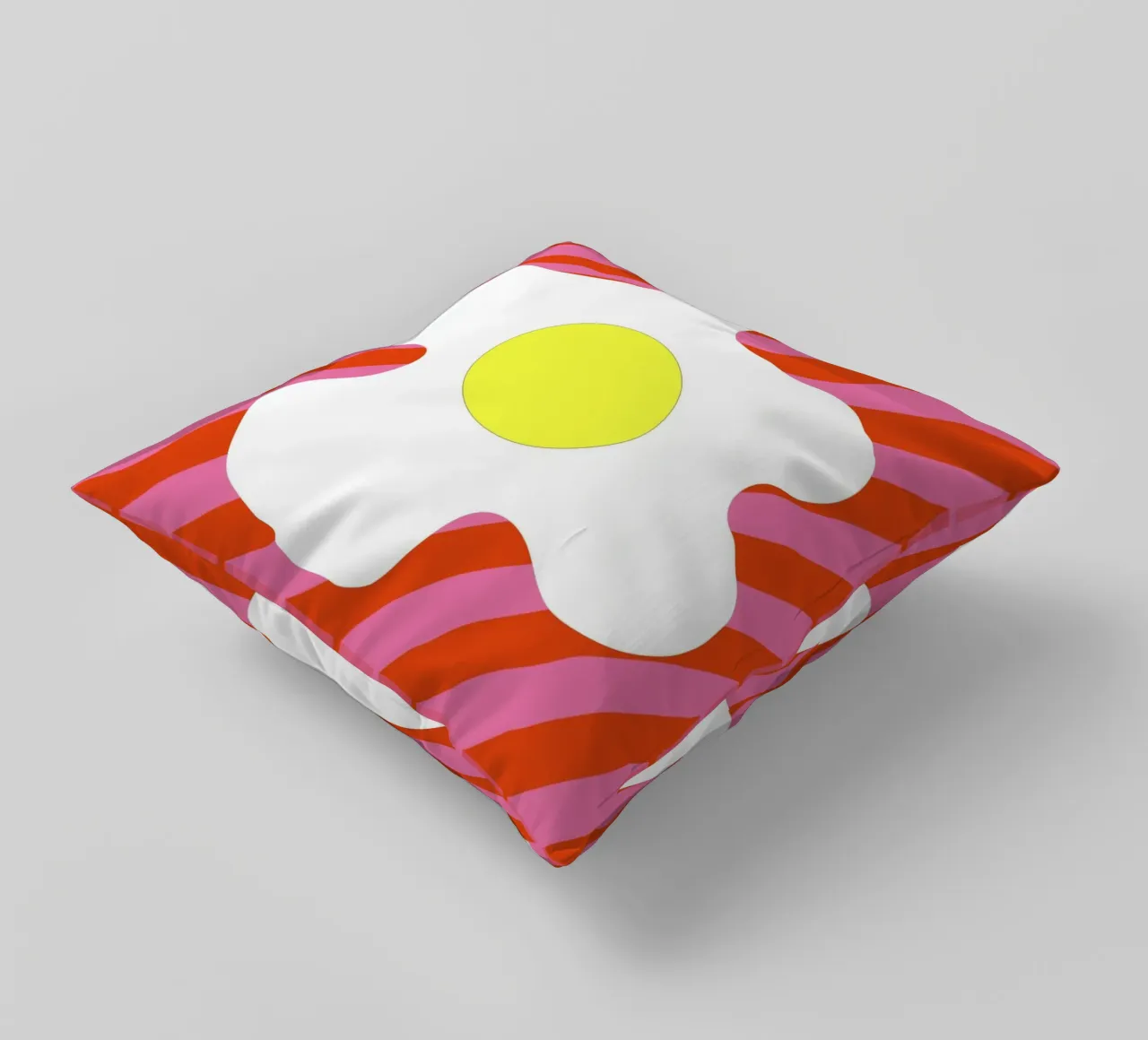 Egg Retro Line Strip cuscino da galihstudio