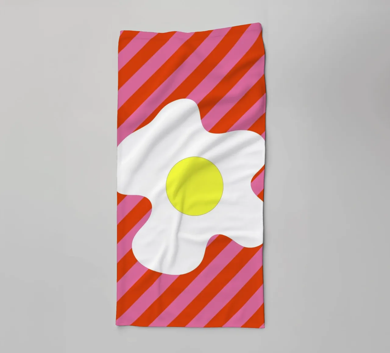 Egg Retro Line Strip asciugamano da bagno da galihstudio