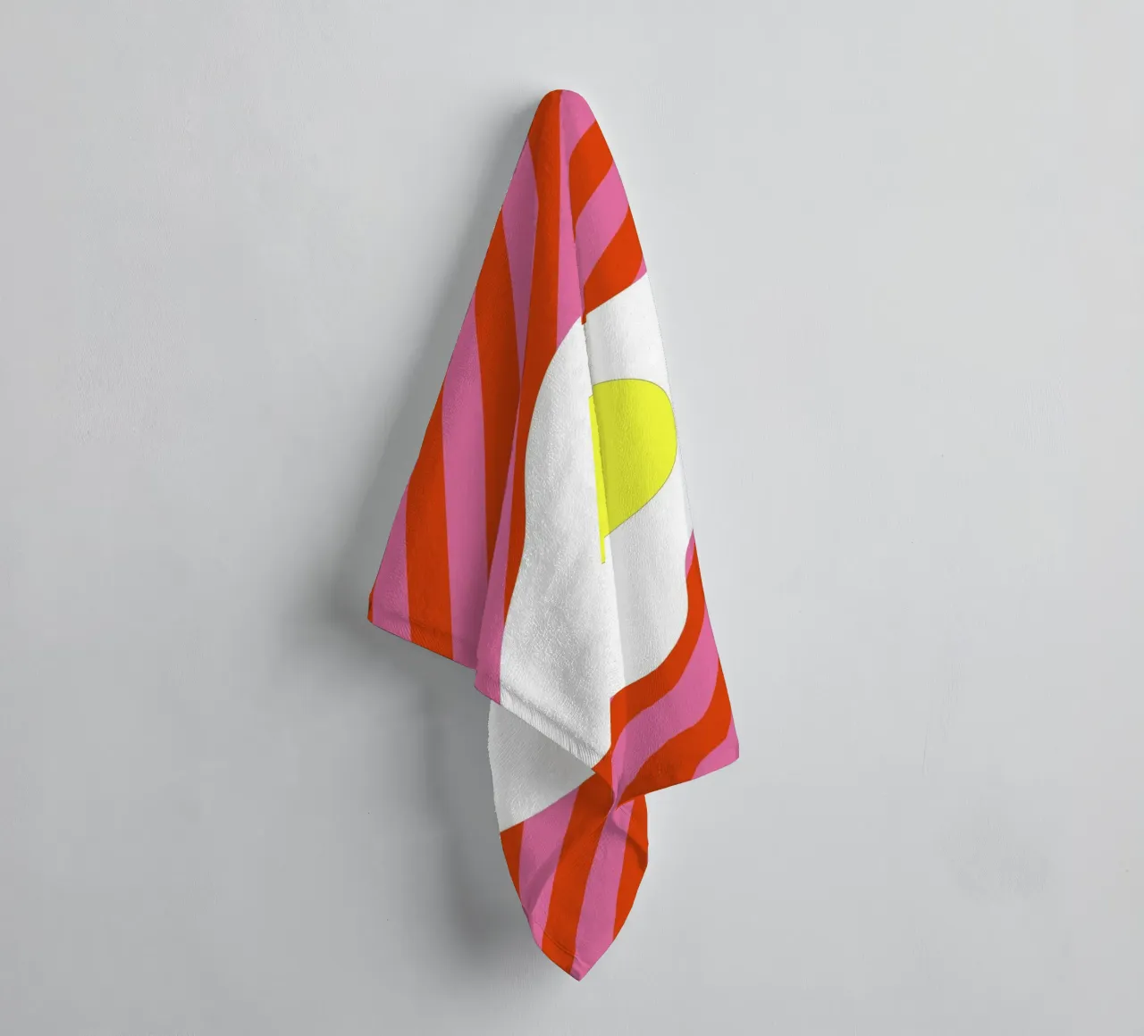 Egg Retro Line Strip asciugamano da bagno da galihstudio