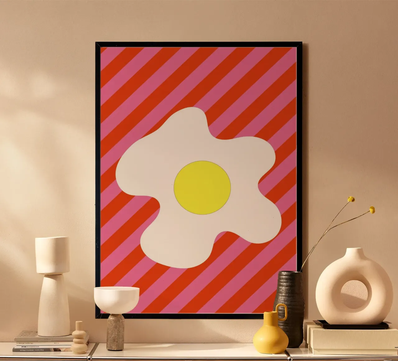 Egg Retro Line Strip carta hahnemühle da galihstudio
