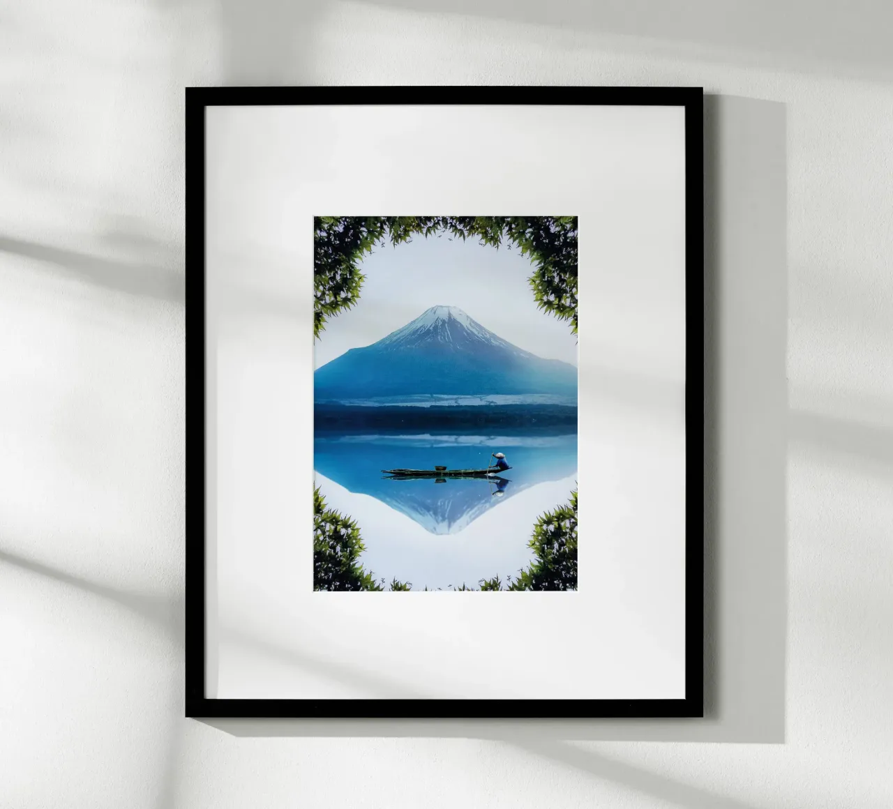 Monte Fuji Giappone poster con telaio in alluminio da arizrab
