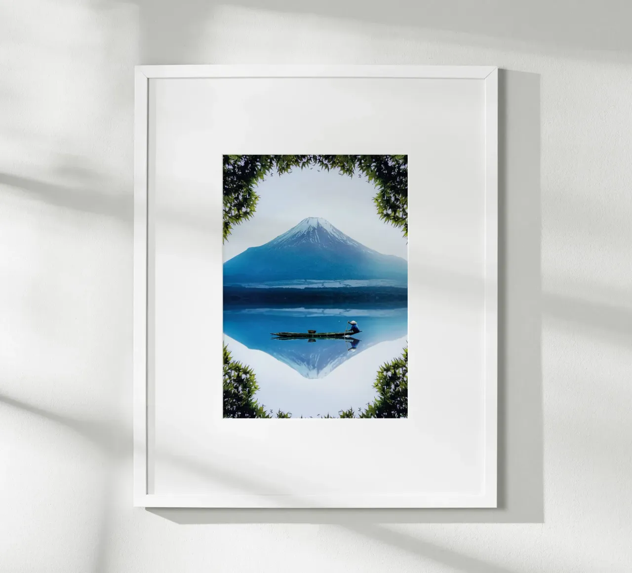 Monte Fuji Giappone poster con telaio in alluminio da arizrab