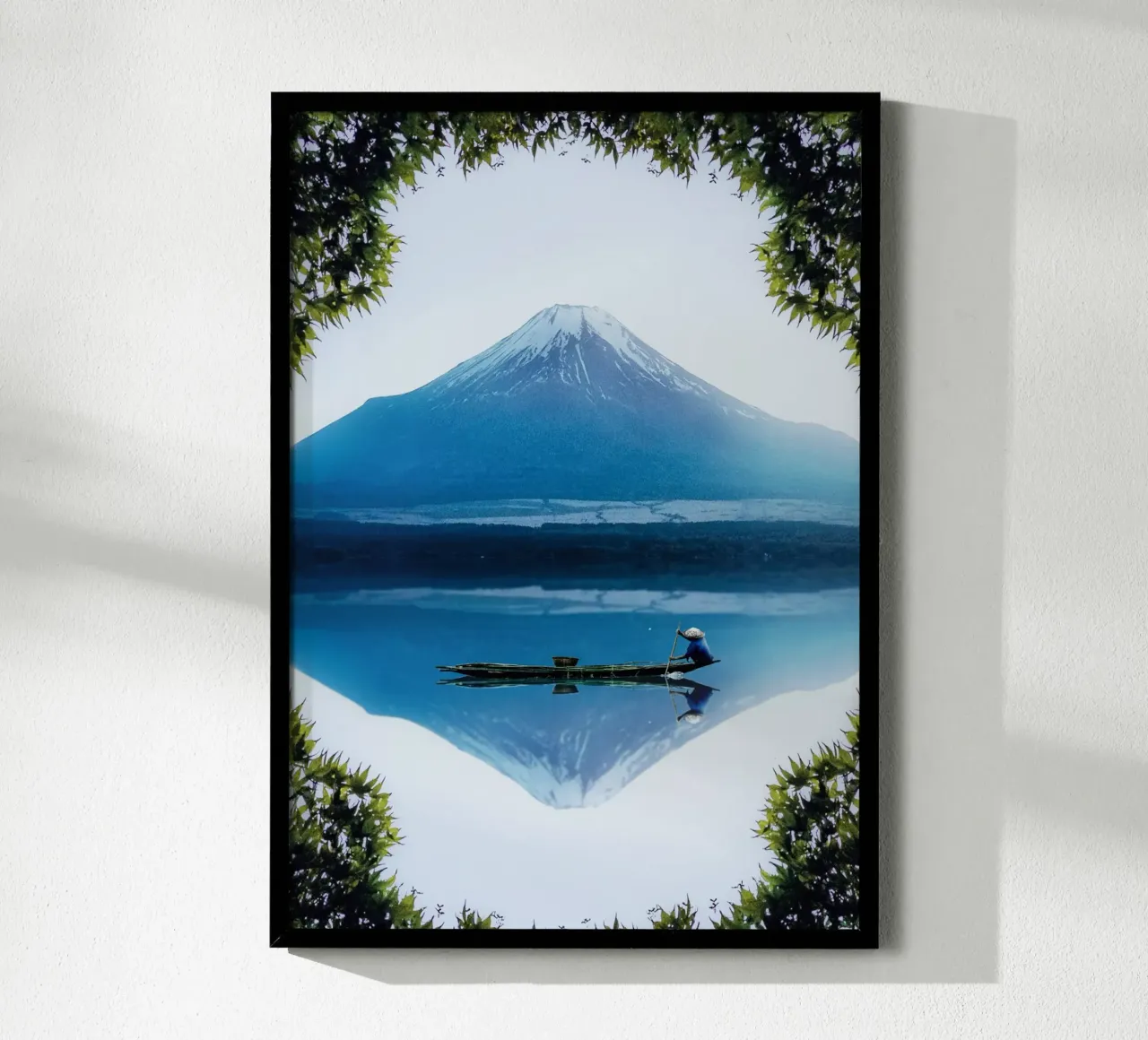 Monte Fuji Giappone poster con telaio in alluminio da arizrab
