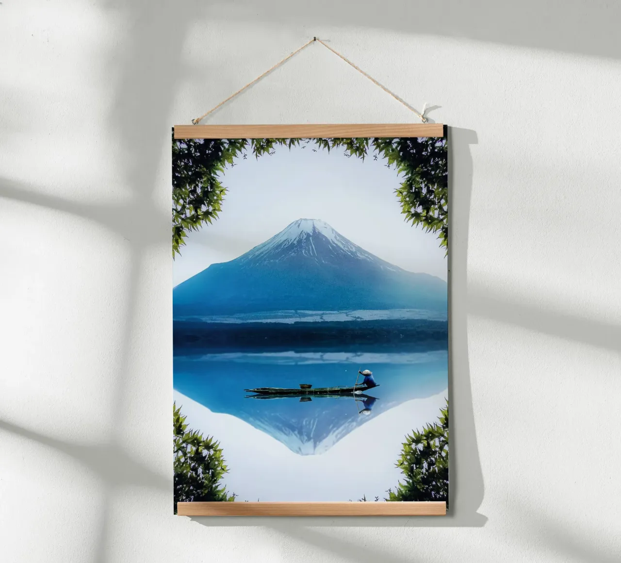 Monte Fuji Giappone poster con telaio in alluminio da arizrab