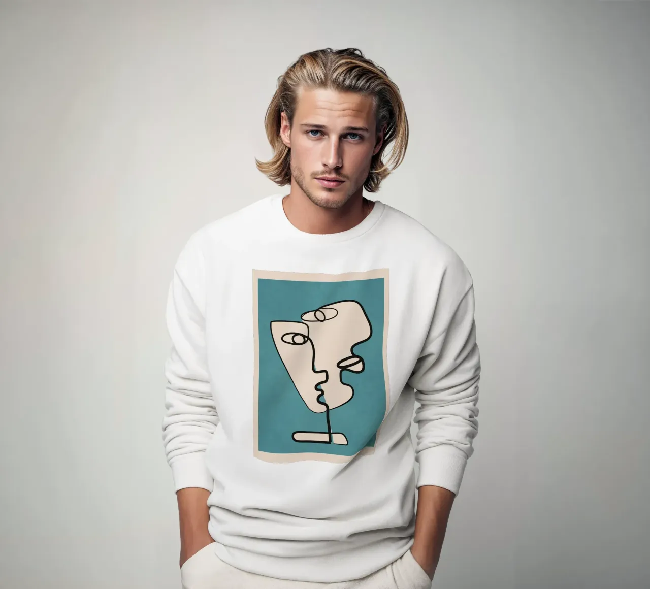 Interwoven Faces 4 felpa da Nadjaa