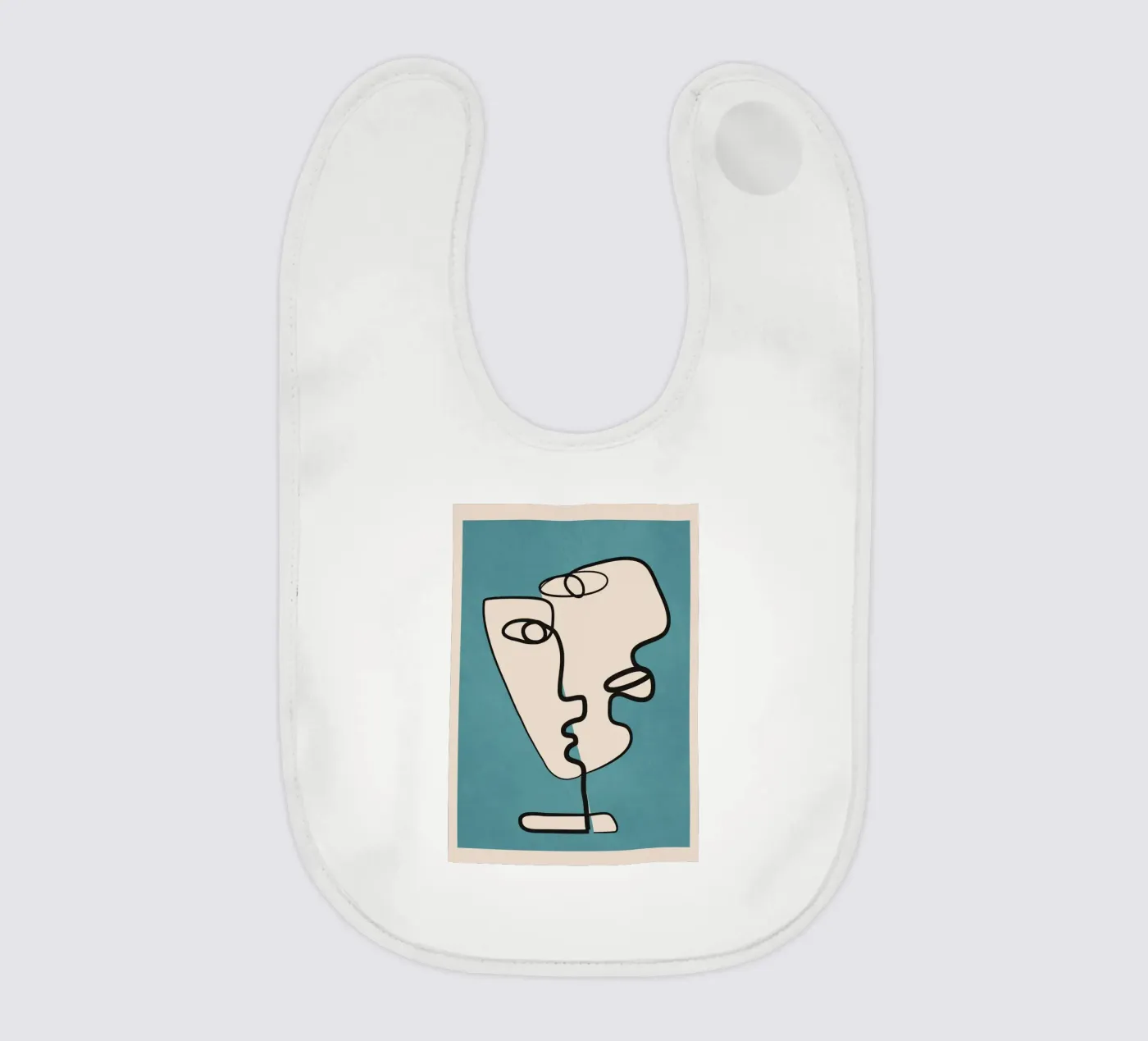 Interwoven Faces 4 Babylätzchen von Nadjaa