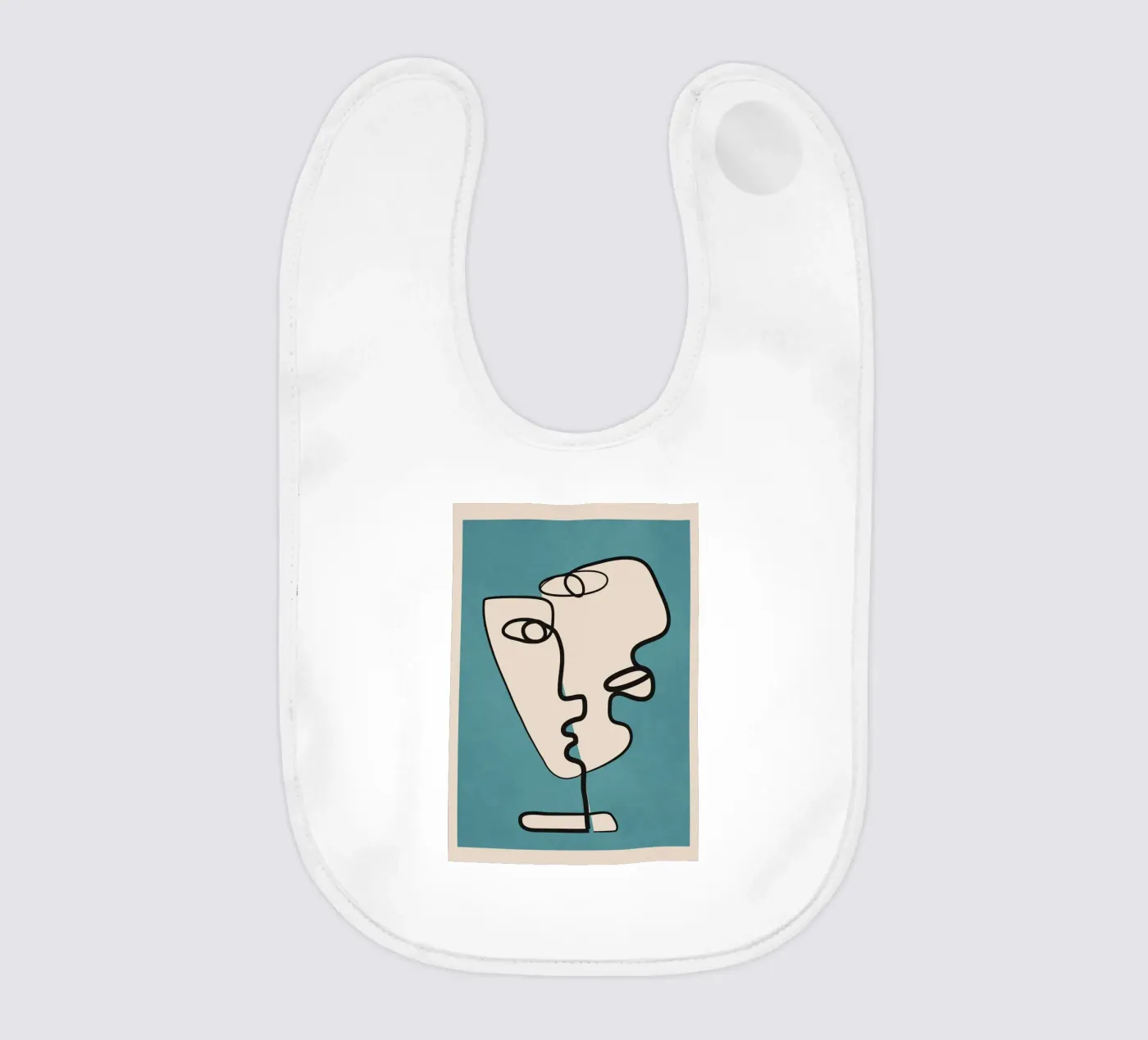 Interwoven Faces 4 Babylätzchen von Nadjaa