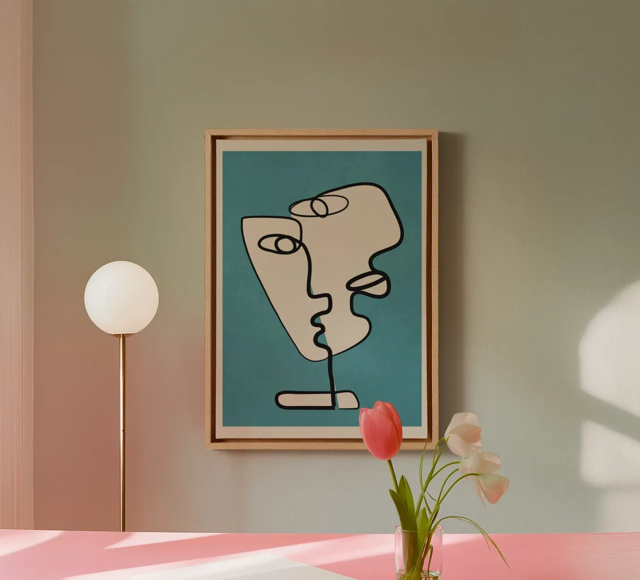 Interwoven Faces 4 tela da Nadjaa