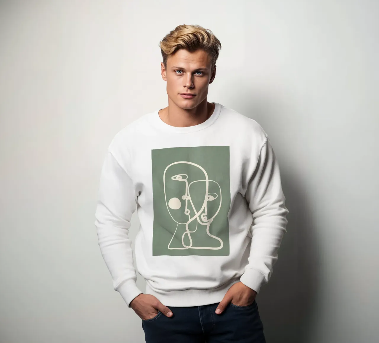 Abstract Pair Portrait 1 sweatshirt by Nadjaa