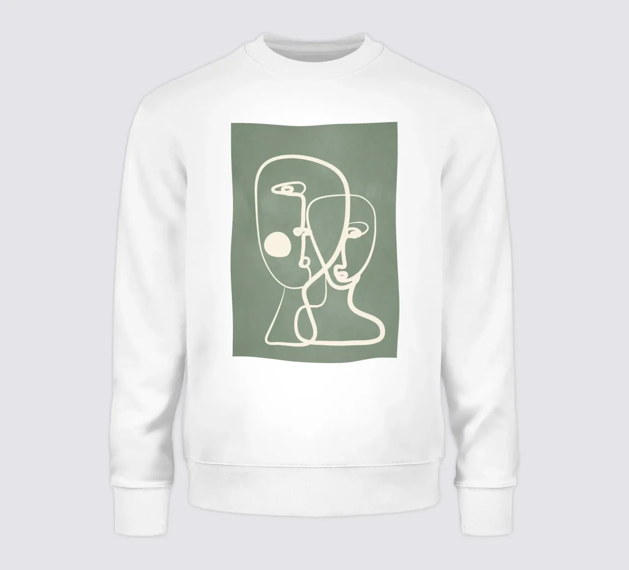 Abstract Pair Portrait 1 sudadera de Nadjaa