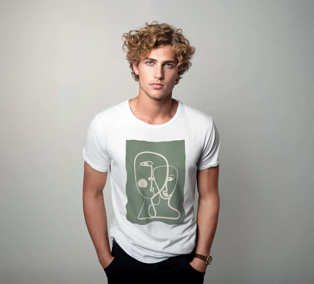 Abstract Pair Portrait 1 t-shirt da Nadjaa