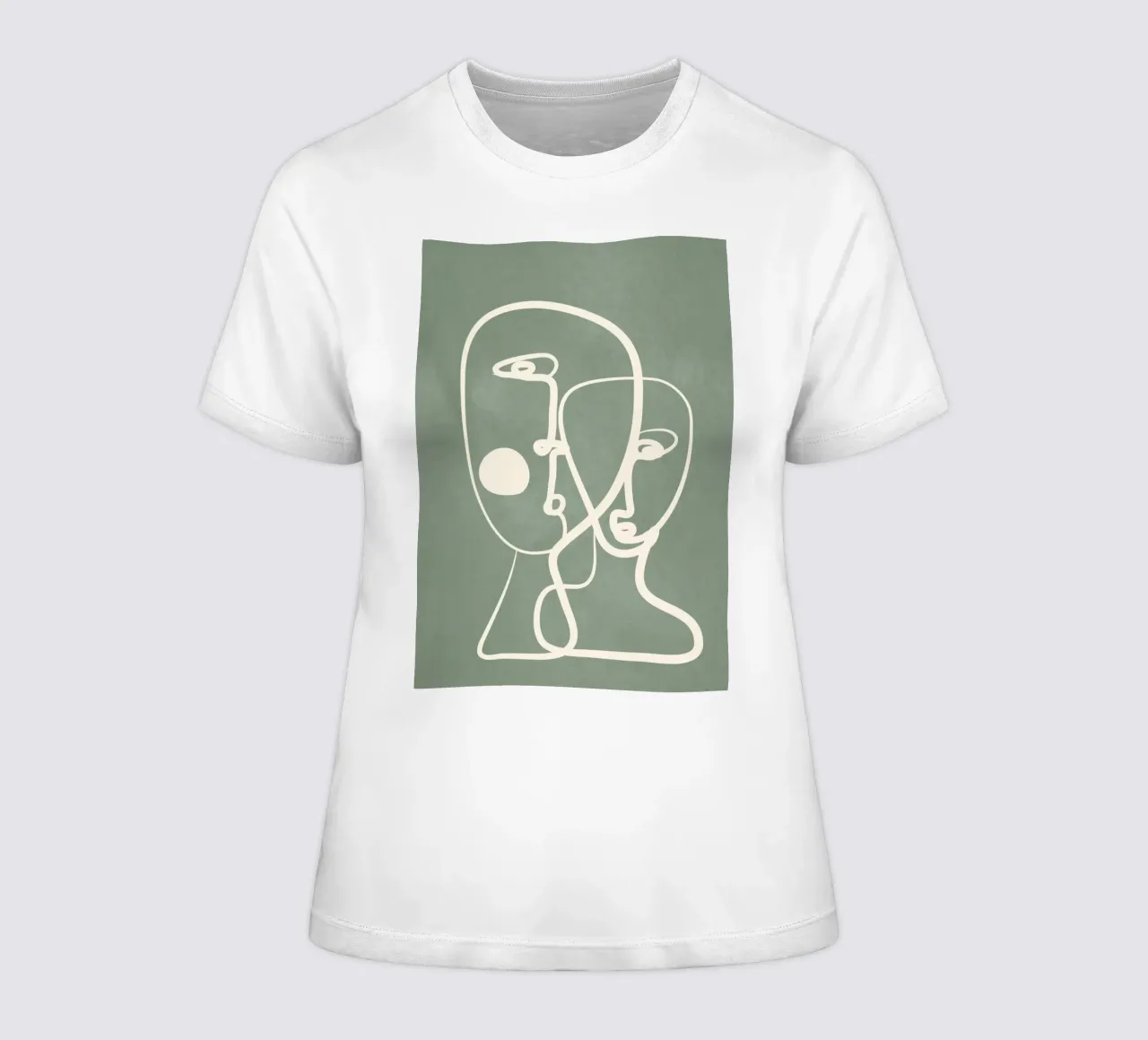 Abstract Pair Portrait 1 t-shirt da donna da Nadjaa