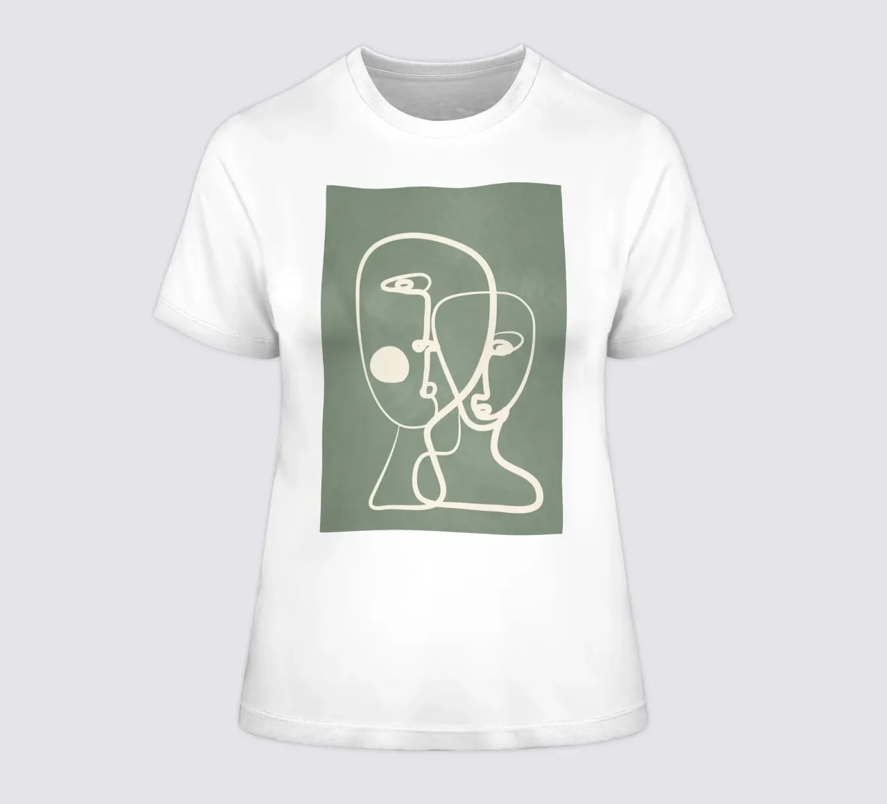 Abstract Pair Portrait 1 t-shirt da donna da Nadjaa