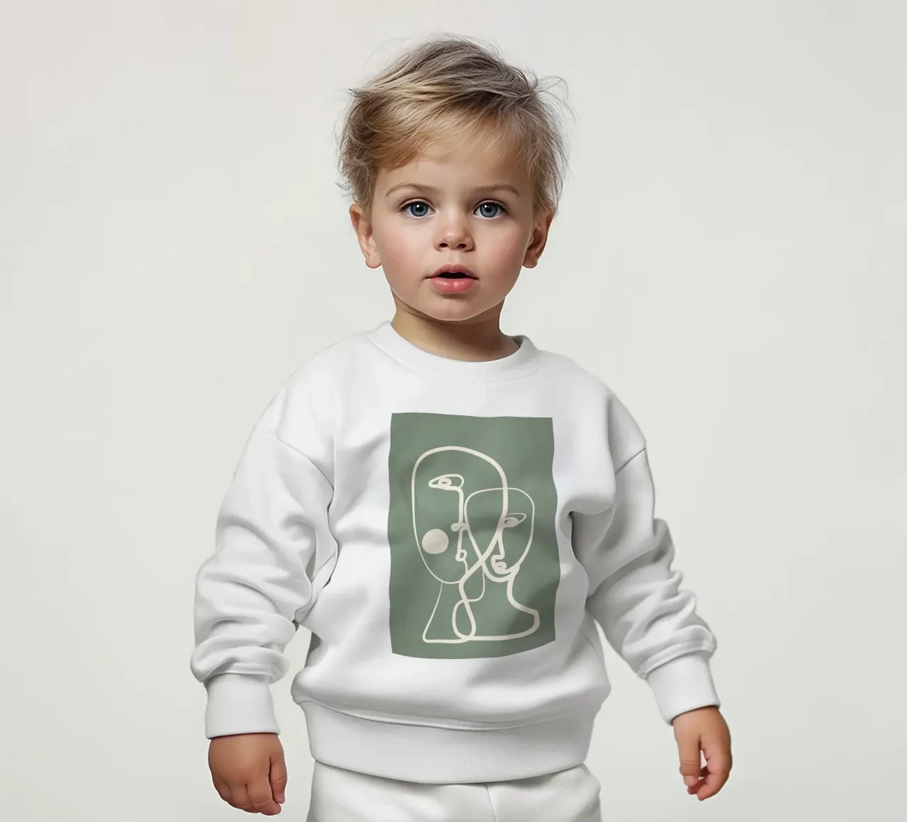 Abstract Pair Portrait 1 felpa neonato da Nadjaa