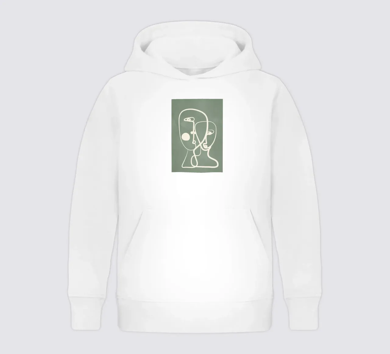 Abstract Pair Portrait 1 felpa bambino con cappuccio da Nadjaa