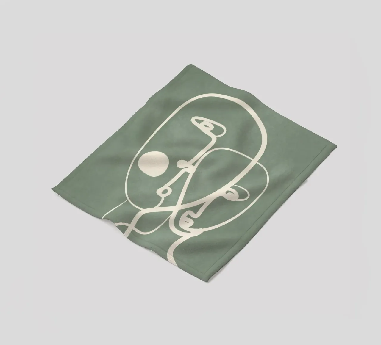 Abstract Pair Portrait 1 coperta in pile da Nadjaa