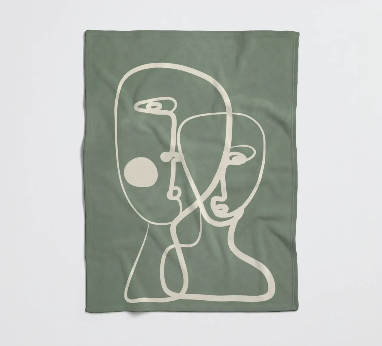 Abstract Pair Portrait 1 coperta in pile da Nadjaa