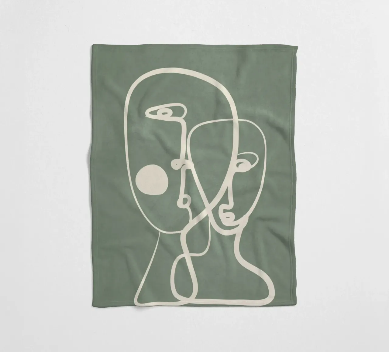 Abstract Pair Portrait 1 coperta in pile da Nadjaa