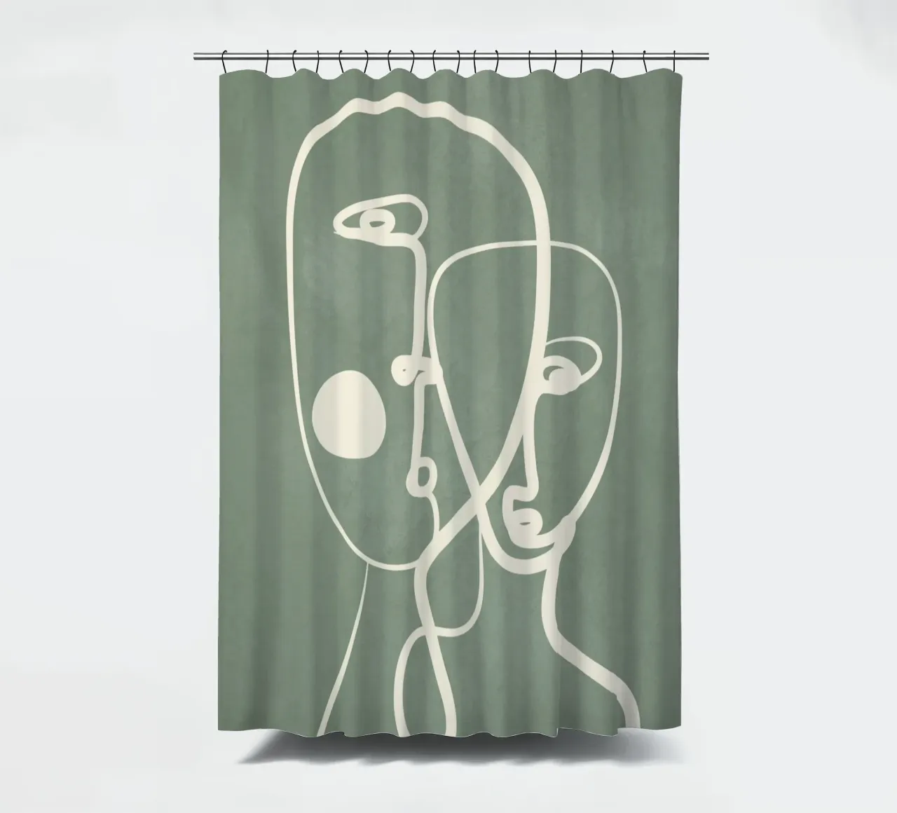 Abstract Pair Portrait 1 tenda da doccia da Nadjaa