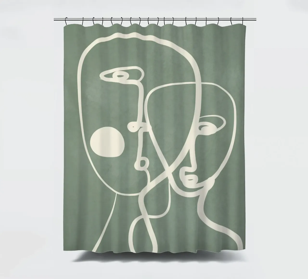 Abstract Pair Portrait 1 tenda da doccia da Nadjaa
