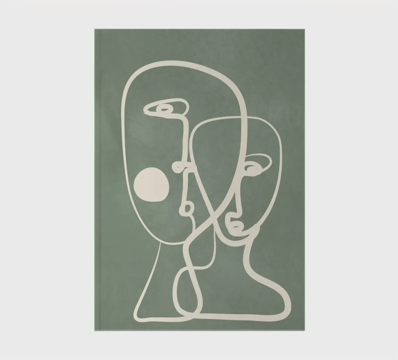 Abstract Pair Portrait 1 notebook by Nadjaa