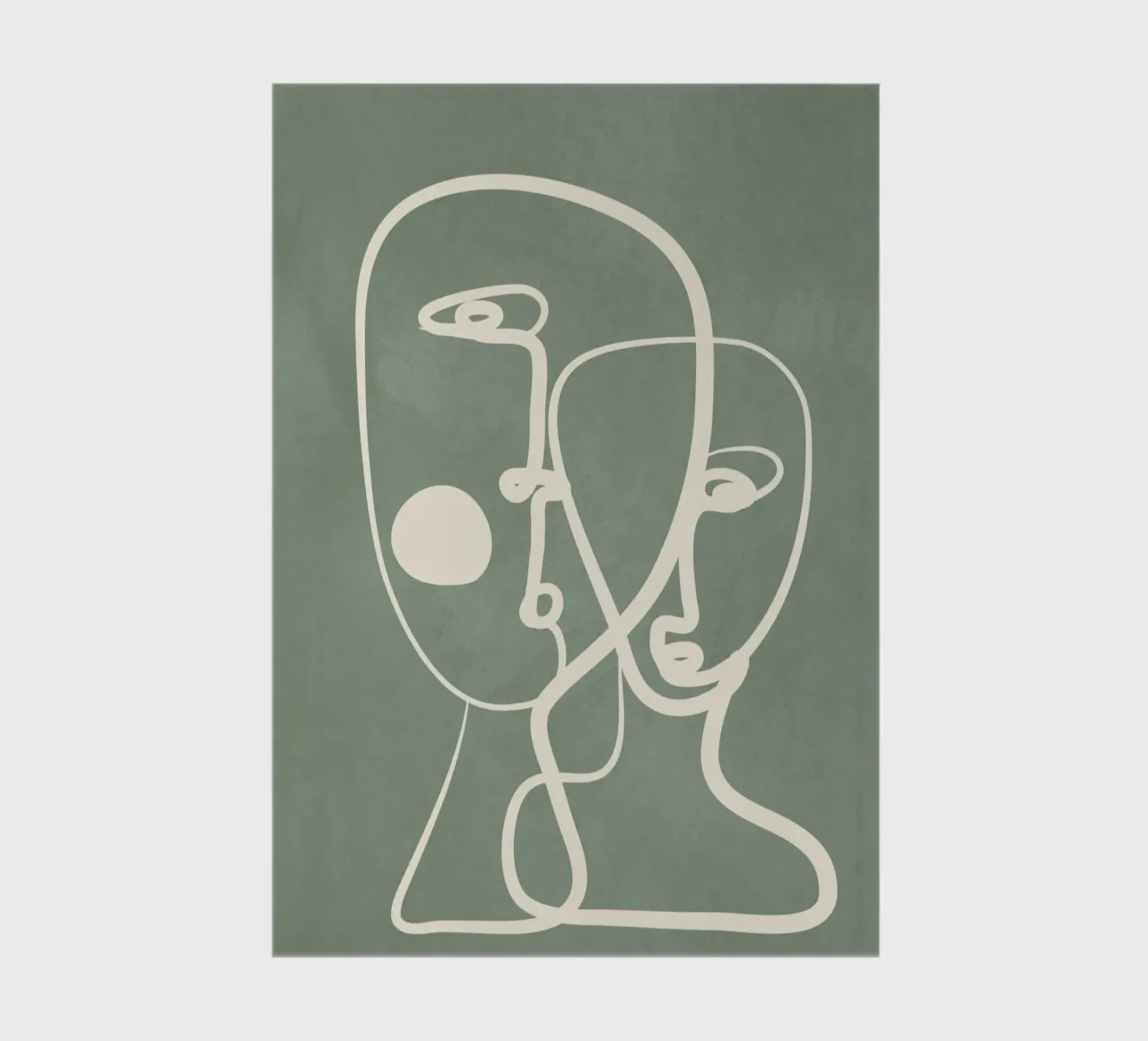 Abstract Pair Portrait 1 notebook by Nadjaa