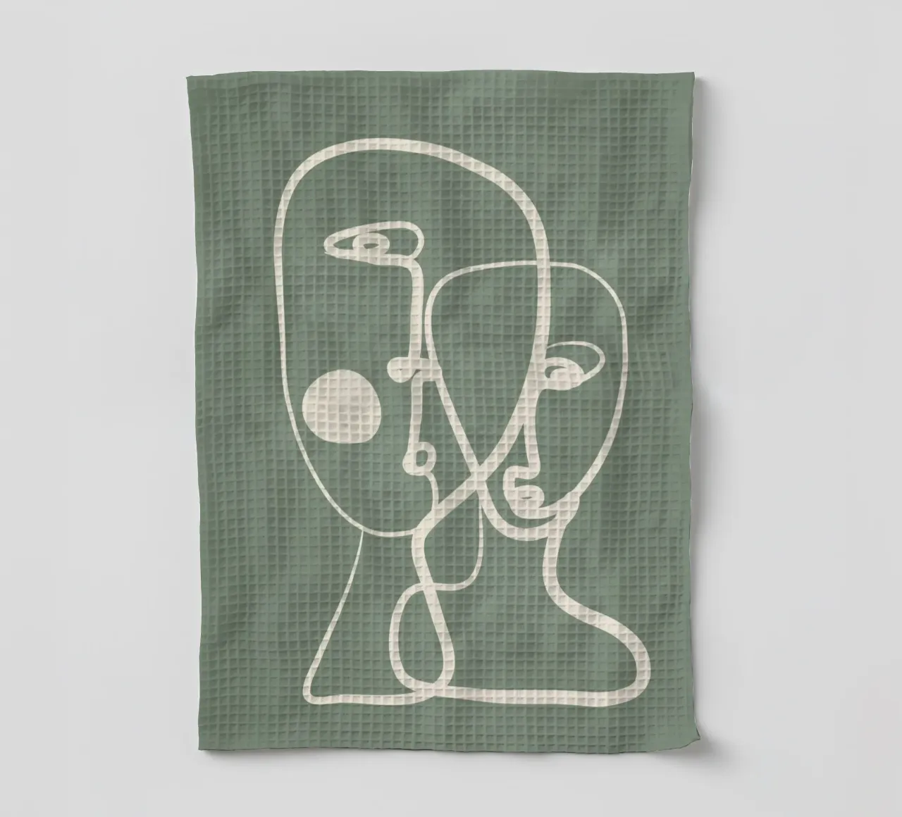 Abstract Pair Portrait 1 canovaccio da cucina da Nadjaa