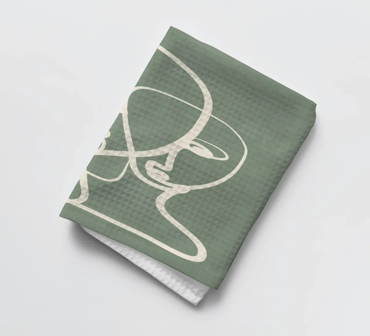 Abstract Pair Portrait 1 canovaccio da cucina da Nadjaa