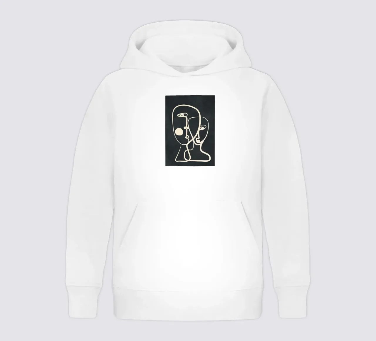 Abstract Pair Portrait 2 felpa bambino con cappuccio da Nadjaa