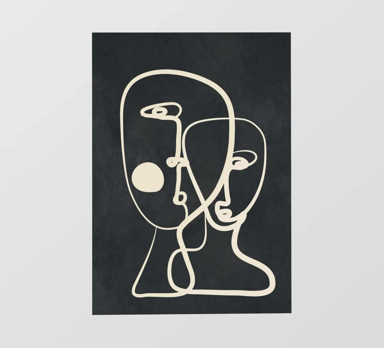 Abstract Pair Portrait 2 pellicola backlit da Nadjaa